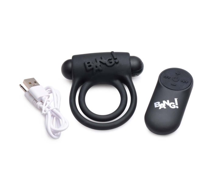 Anillo vibrador recargable con control remoto 28x Bang! - Imagen 4