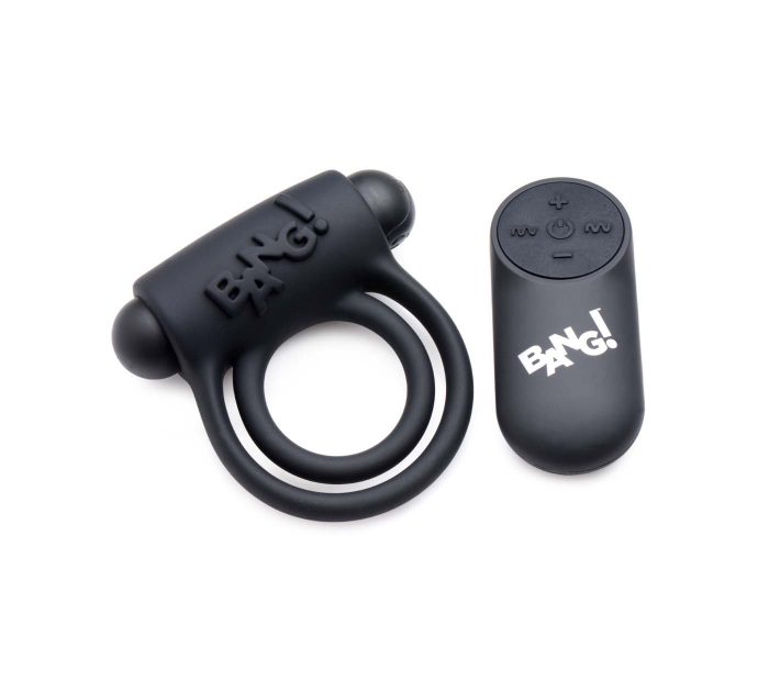 Anillo vibrador recargable con control remoto 28x Bang!