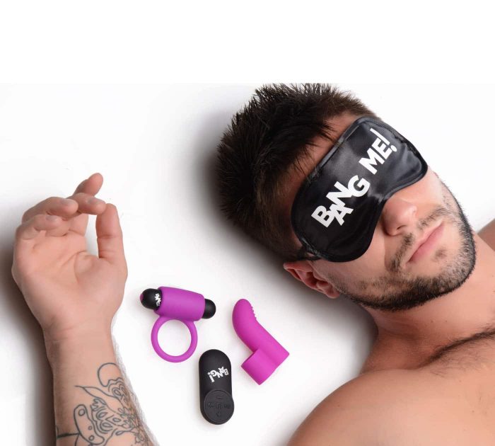 Balita con control remoto y accesorios anillo peneano y dedo vibrador 28X Bang! - Imagen 3