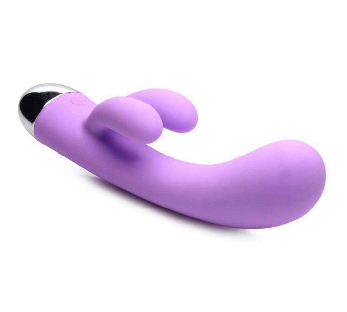 Conejito vibrador recargable de silicona doble estimulacion clitoris y punto G - Imagen 4