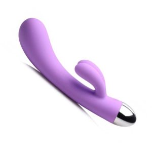 Conejito vibrador recargable de silicona doble estimulacion clitoris y punto G