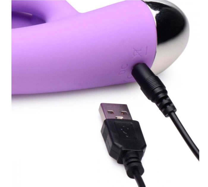 Conejito vibrador recargable de silicona doble estimulacion clitoris y punto G - Imagen 5