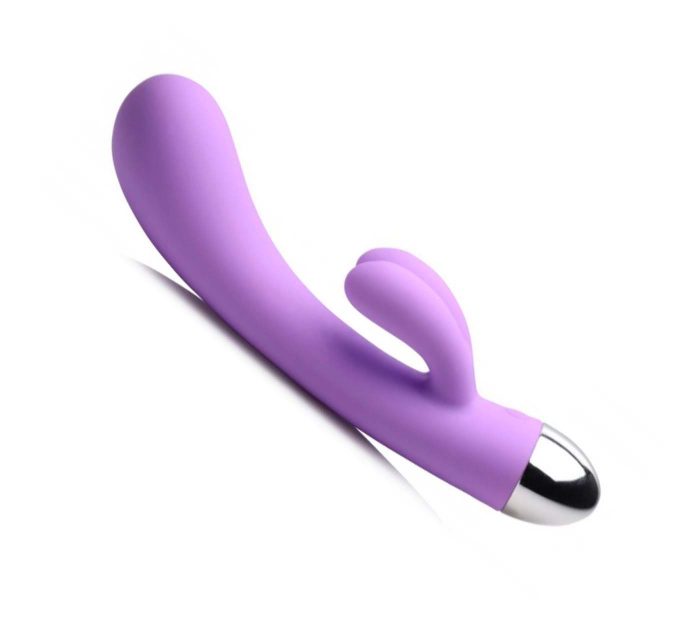 Conejito vibrador recargable de silicona doble estimulacion clitoris y punto G
