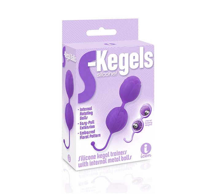 Bolas para ejercicios kegel siliconadas con diseño IconBrands - Imagen 2
