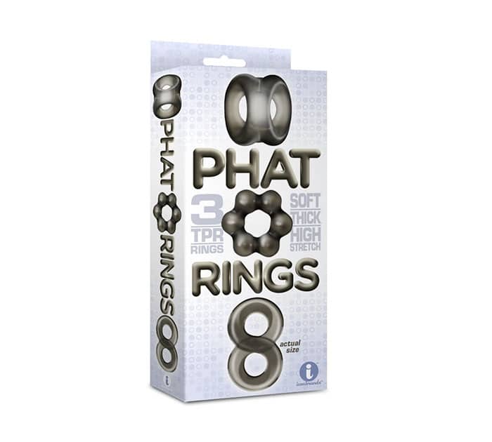 Set de 3 anillos erectores smoke IconBrands - Imagen 2