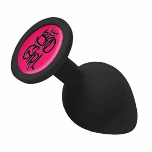 Plug silicona pequeño con ventosa y mensaje “Bad Girl”