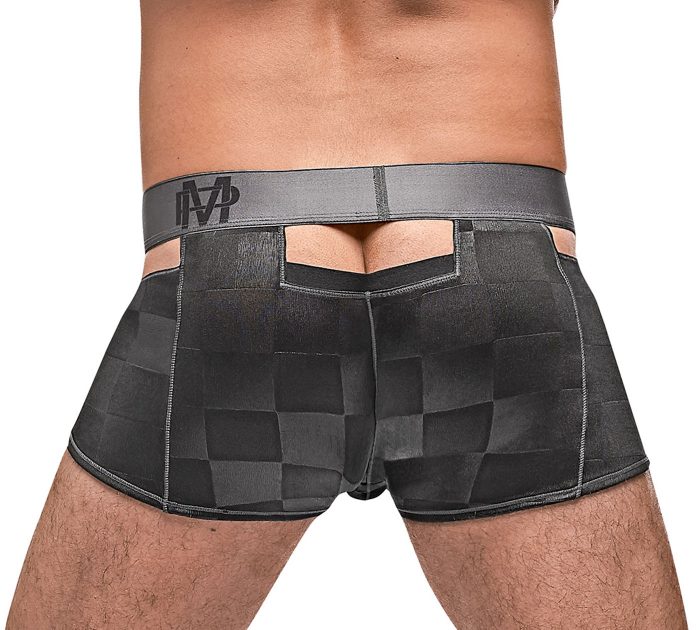 Sensual boxer masculino con diseño cuadros - Imagen 2