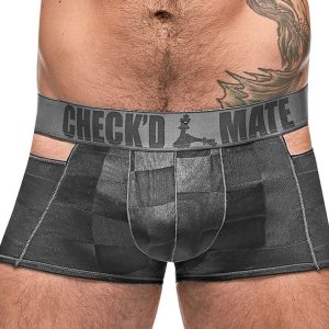 Sensual boxer masculino con diseño cuadros