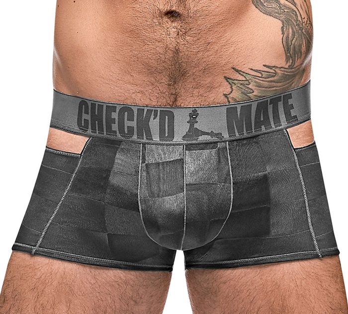 Sensual boxer masculino con diseño cuadros