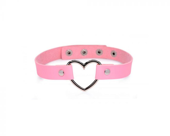 Collar BDSM Sweet Heart Master Series PINK - Imagen 3
