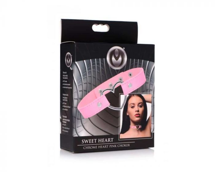 Collar BDSM Sweet Heart Master Series PINK - Imagen 4