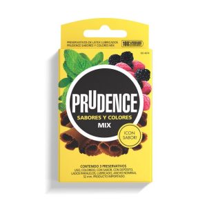 Preservativo Mix de sabores y Colores Prudence