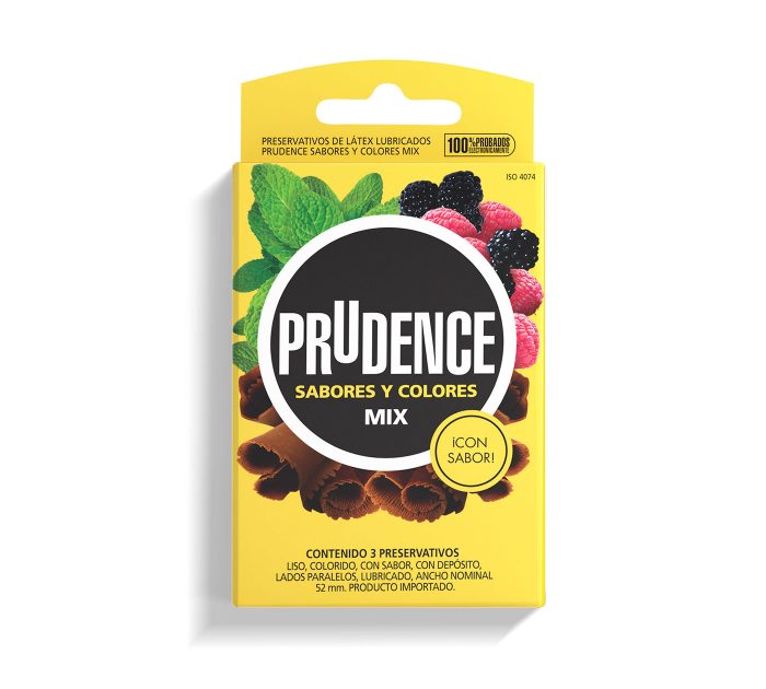 Preservativo Mix de sabores y Colores Prudence