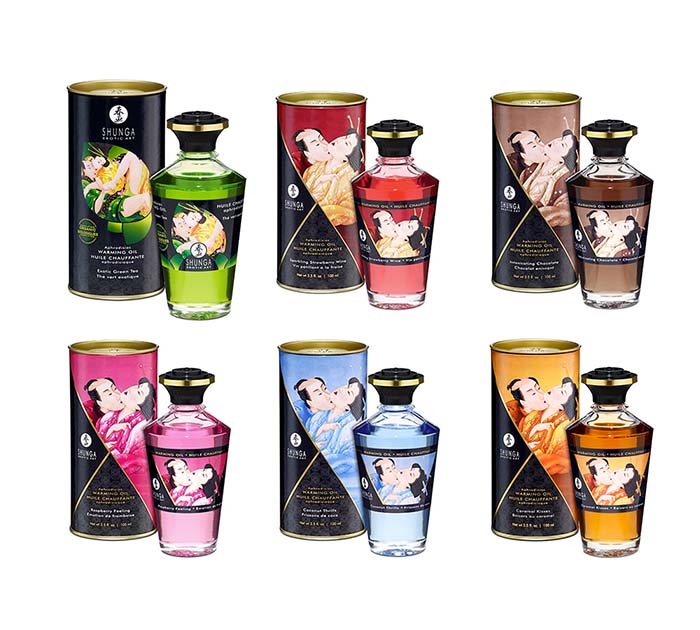 Aceite efecto calor Variedades Shunga