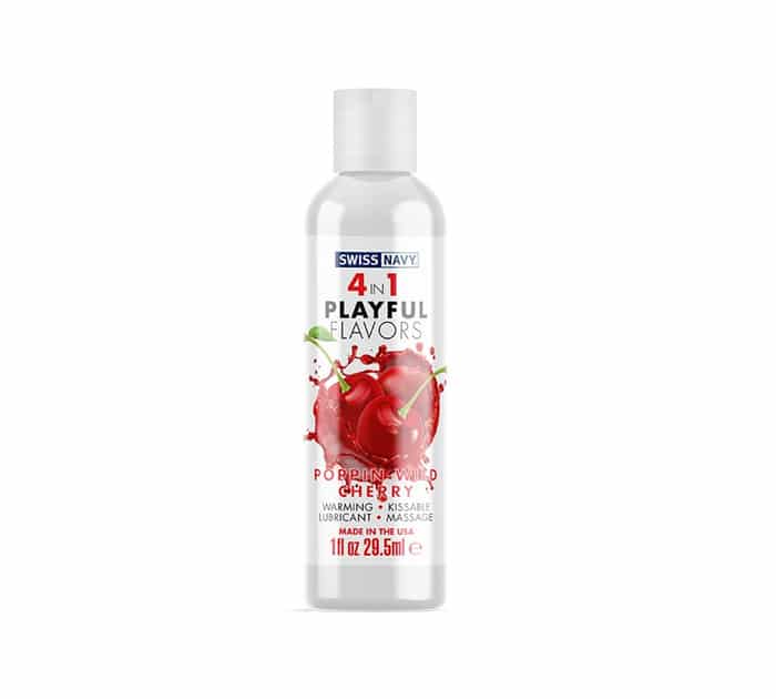 4 en 1 Lubricante-Masaje-Calor y Sabores 29 ml Swiss Navy - Imagen 3