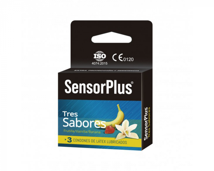 Preservativo con sabor x3 SensorPlus