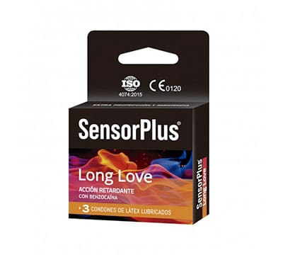Preservativo con Retardante Long Love 3x SensorPlus