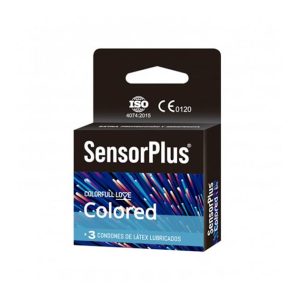 Preservativos de colores x3 Sensor Plus Colored