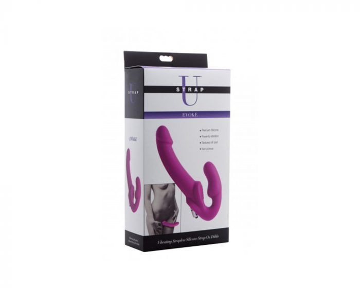Dildo strapless silicona con bala vibradora - Imagen 4
