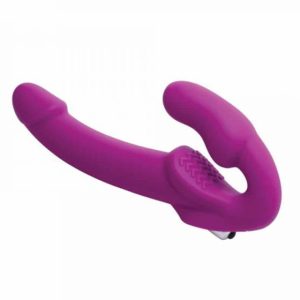 Dildo strapless silicona con bala vibradora