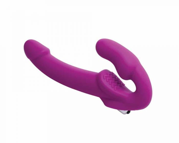 Dildo strapless silicona con bala vibradora
