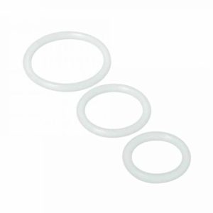 Set de 3 anillos de silicona Blancos Trinity 4 Men